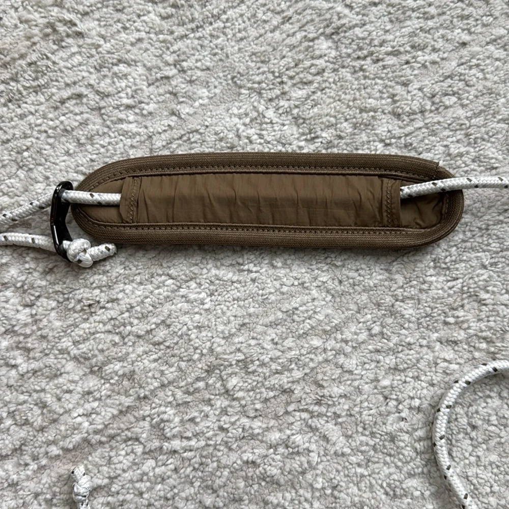 LuLulemon Patch Logo Adjustable OliveGreen/Brown Tone Crossbody Purse